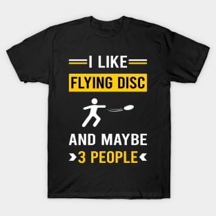 3 People Flying Disc T-Shirt